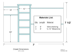 It was designed to be built into a nook roughly 4 ft wide, 2 ft deep and 8 ft tall. Diy Closet Organizer Plans How To Customize Your Closet Dengarden