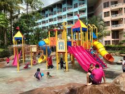 Wifi is free in public spaces. Water Park In The Resort Picture Of Lotus Desaru Beach Resort Spa Bandar Penawar Tripadvisor
