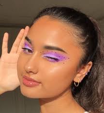 Purple Y2k Makeup Look Pastel Makeup Makeup Looks Aesthetic Makeup