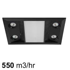 However, even without those, the extremely quiet operation having a lighting kit for your exhaust fan is a great option. Eglo Inferno Bathroom Exhaust Fan With Heater In Black
