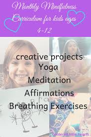Mindfulness For Children Through Creativity Yoga Meditation Breathing Exercises Affirmations Crea Mindfulness For Kids Yoga For Kids Creative Activities