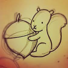 Sketchbook Sunday Animal Friends Sketch Book Squirrel Tattoo Squirrel Painting