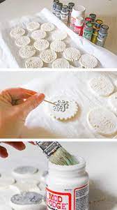 Stamped Clay Ornaments W Homemade Clay Recipe Kleinworth Co Homemade Clay Recipe Homemade Clay Clay Christmas Decorations