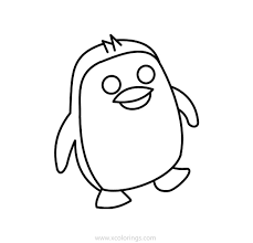 Here is coloring pages of princess and heroes from girls movies. Roblox Adopt Me Coloring Pages Golden Penguin Xcolorings Com