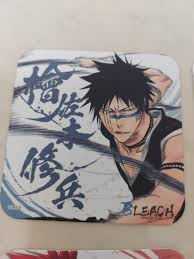 Official Bleach Anime Manga Art Coasters Jump Shop 2017 - Hisagi Shuhei,  Nelliel (Nel Tu), Kurosaki Ichigo, Abarai Renji, Hitsugaya Toshiro,  Matsumoto Rangiku, Kuchiki Byakuya, Ukitake Jushiro, Kyoraku Shunsui,  Orihime Inoue, Hobbies