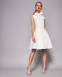 Bow Tie Neck Dress Natural Dresses Ted Baker Dresses Aline Dress Nature Dress