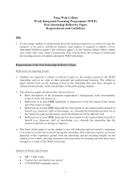 The first type is the educational reflective paper. Https Www Twc Edu Hk Uploads Files About 20twc Ccc Post Internship Reflective Paper Pdf