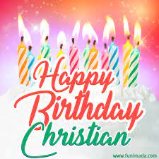 Maybe you would like to learn more about one of these? Happy Birthday Gif For Christian With Birthday Cake And Lit Candles Download On Funimada Com