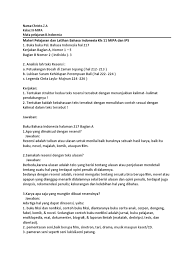 Kunci jawaban modul buku bahasa indonesia kelas 11 revisi 2019 kunci jawaban bahasa indonesia kelas 11 halaman 221, kunci jawaban modul buku bahasa. Tugas Bahasa Indonesia Kls 11 Mipa Resensi Christo Pdf