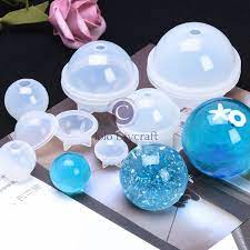 9 Sizes Sphere Round Silicone Resin Mold Spherical Planet Epoxy Casting Mold Round Ball Candle Soap Mold Diy Dried Flower Specimen Mold Resin Crafts Tutorial Soap Molds Diy Resin Crafts