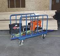 Soporte Ruedas Plataforma Rodante KASTFORCE Para Paneles De Yeso -  Capacidad 250kg Con Ruedas De 8" Tabla Con Ruedas