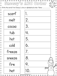 Sneezy Abc Order Abc Order Worksheet Abc Order Alphabetical Order Worksheets