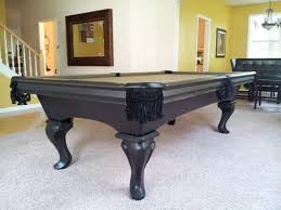 Golden West Pool Table Recently Installed In A Customers Home A Matte Black Finish Complements This Antique S Game Room Tables Billiard Tables Simple Elegance