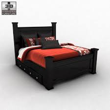 Rated 4.5 out of 5 stars. Ashley Shay Queen Poster Bed With Storage 3d Model Furniture On Hum3d