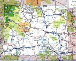 Highway Map Of Wyoming Wyoming Wyoming Vacation Map