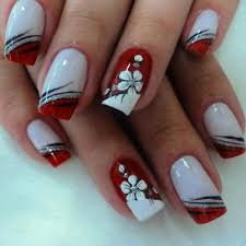Black And Red Design Nails 19 Cute Inspiring Nail Art Designs Ideas Nail Designs Red Nail Art Nail Art