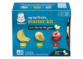 Then the upper fruits fall down and he hits that again and crush that too. My 1st Fruits Starter Kit Gerber