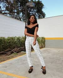 Calça Xadrez Feminina Preta E Branca Calca Em Jazquard Branco Doce Trama Doce Trama Calca Xadrez Ideias Fashion Aplicativos De Moda
