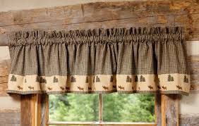 Northern Moose Plaid Valance