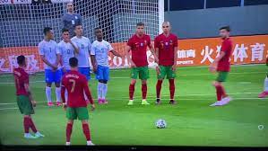 Portugal are whistled for offside. Xhuu Aabfp1b8m