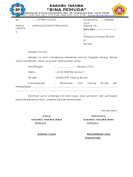 7 surat undangan rapat kampus bem kema fe universitas ganteng (ug). Surat Undangan Rapat Karang Taruna
