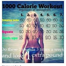 1000 Calorie Workout Calorie Workout 1000 Calorie Workout Exercise