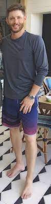 Anonymous said on 17/feb/06 in an interview i saw, jensen said he's 6'1 and jared's 6'5 anonymous said on 15/feb/06 Jensen Ackles S Feet Wikifeet Men