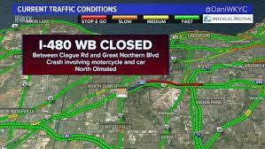 I 480 West Reopens After Motorcycle Crash In North Olmsted Wkyc Com