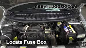 In the 2005 caravan, the fuse box is under the hood, near the battery. Interior Fuse Box Location 2005 2007 Dodge Grand Caravan 2006 Dodge Grand Caravan Sxt 3 8l V6