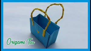 Cara Membuat Tas Dari Kertas Dengan Mudah Origami Origami Tas Kertas
