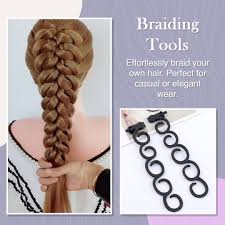 Then slip the yarn (that is hanging on the bottom of the braid) into the loop of the latch tool. Twist Plait Hair Braiding Tools Hazel Wagon