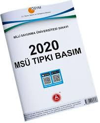 Msü sınavı soruları ve cevapları ile ilgili her yıl ösym tarafından açıklama yapılıyor. A Yayinlari 2020 Msu Tipki Basim Cikmis Sorular Kitapisler Isler Kitabevleri