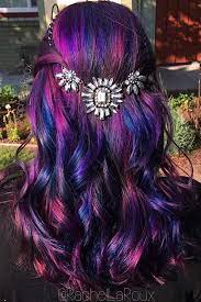 50 Fabulous Rainbow Hair Color Ideas Lovehairstyles Com Galaxy Hair Color Hair Color Purple Rainbow Hair Color