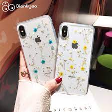 2.100% quality test before delivery. Qianliyao Real Dried Flowers Soft Cover For Iphone X 6 6s 7 8 Plus 11 Pro Max Phone Case For Iphone Xr Xs Max Se 2020 Cover
