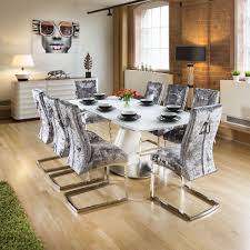white glass top extending dining table