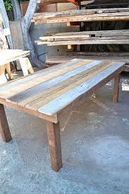 E K Vintage Wood Backyard Table Barn Siding Rustic House