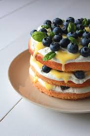 Blueberry Lemon Curd Cream Cake Oh Sweet Day Lemon Curd Cake Sweet Recipes Lemon Curd