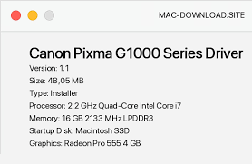 Click open, and click the downloaded file. Download Canon Pixma G1000 Series Driver 1 1 For Free From Mac Download Site