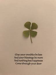 Irish four leaf clover quotes. Pin On Crafts For Kids