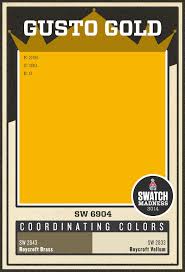 Craftsman brown roycroft vellum quartersawn oak. Sherwin Williams Yellow Paint Color Gusto Gold Sw 6904 Yellow Paint Colors Sherwin Williams Paint Colors Paint Colors