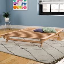 This is the ideal bed to provide a resting area for overnight guests and store away when not in use. Andover Mills Evie Platform Bed Reviews Wayfair Solid Wood Platform Bed Wood Platform Bed Diy Platform Bed