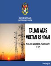 Cara ini merupakan cara yang selalu diamalkan. Kabel Bertebat Diudara Voltan Rendah Lv Abc Pptx Jabatan Tenaga Manusia Jabatan Tenaga Manusia Kementerian Sumber Manusia Talian Atas Voltan Rendah Course Hero