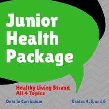Health Ontario Healthy Living Junior Bundle Grades 4 5 And 6 Ontario Curriculum Health Education Health