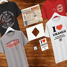 We offer fresh handmade fudge, over 85 flavors of saltwater taffy, candy, ice cold drinks, delicious snacks, old time toys and games, route 66 memorabilia, uranus souvenirs and much more. Uranus T Shirts