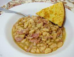 Season with salt and continue. Slow Cooker Ham White Beans Plain Chicken