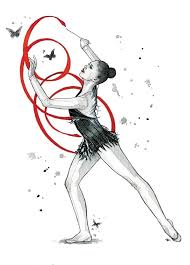 Margarita Mamun From Pinceladas De Ritmica Gimnasia Dibujo Ritmica Gimnasia Ritmica Cinta