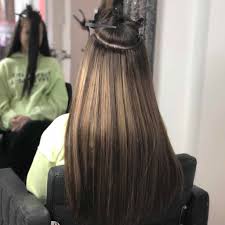 Look at how the hair is attached. Beaded Weave Hair Extensions Foxy Hair Extensions