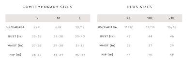 Size Charts Debras Passion Boutique