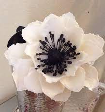 According To The Oxford English Dictionary Greek Anemone Means Daughter Of The Wind Gum Paste Anemone White Anemone Flower Anemone Flower Flower Cake Toppers