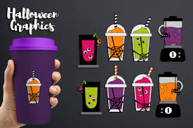 Halloween Blender And Smoothie Juice Drinks Graphic By Revidevi Creative Fabrica